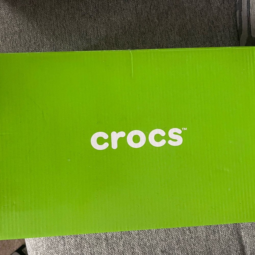 Crocs classic rainbow stripe clog